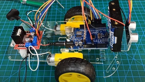 Arduino 2WD engelden kaçan robot yapımı ve kodları(VİDEOLU)