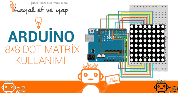 Arduino 8x8 Dot Matrix Modülü Kullanımı - MAX7219 | Robocombo