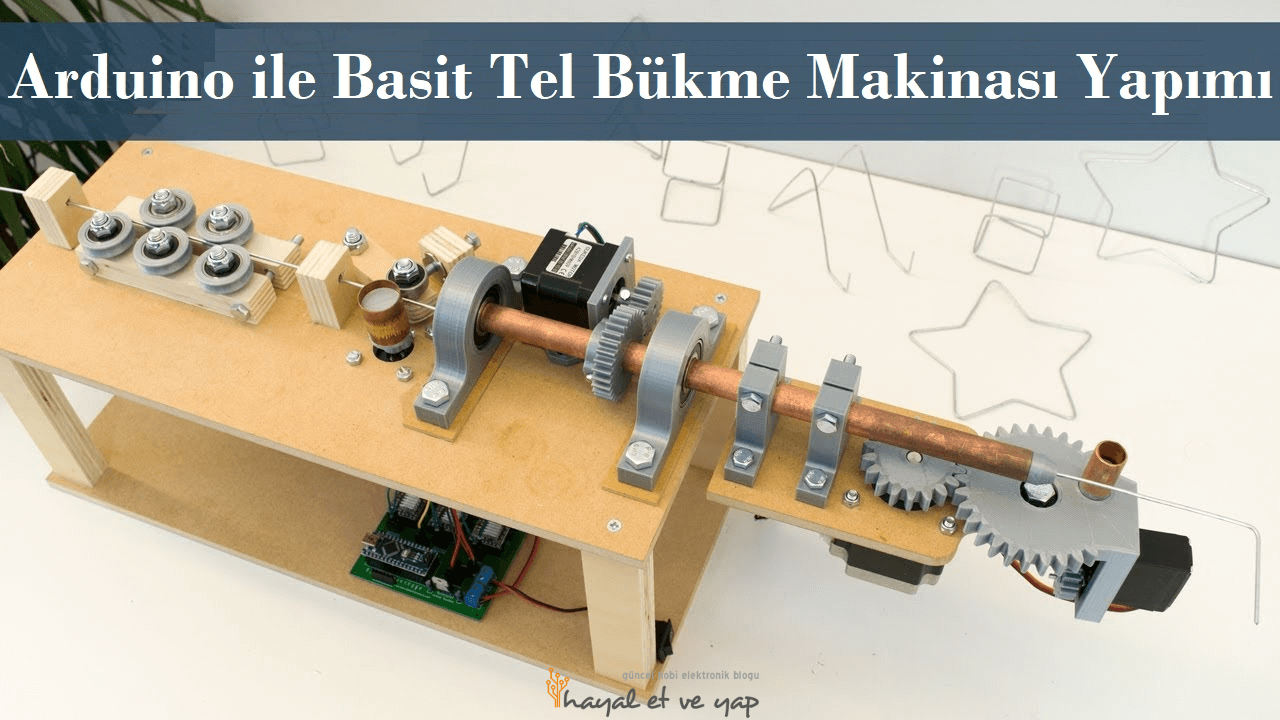 Tel Bükme Makinası Yapımı - İlginç Arduino Projeleri | Robocombo