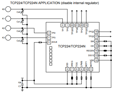 TTP224 Diagram